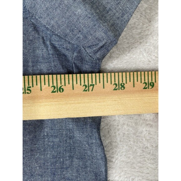 NOS Vintage Osh Kosh B'gosh Shirt Men 2XLT Tall Chambray Cotton Blue - Picture 7 of 9